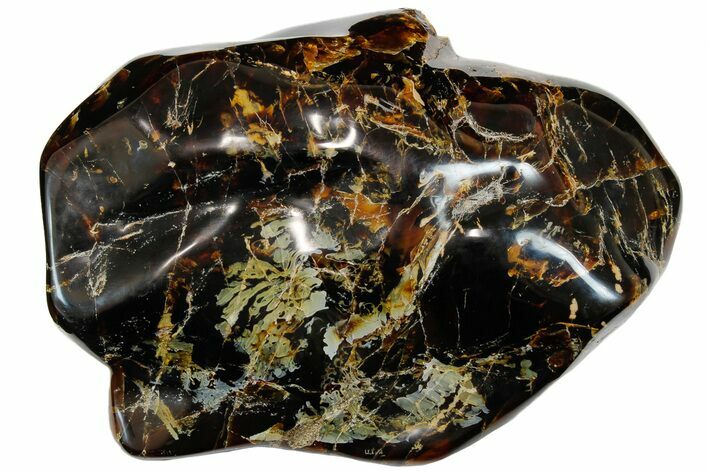 Wide Piece Of Polished Indonesian Amber - Massive! #176132